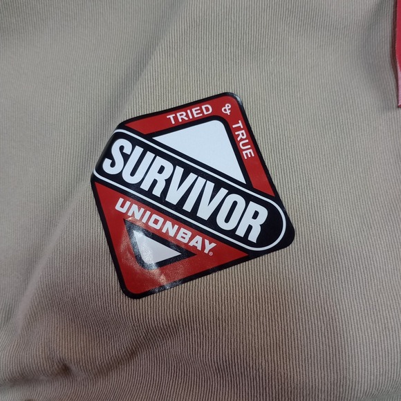 Union Bay Cargo‎ Pants B&T Survivor Straight Leg Belted 44 x 30 Beige NEW Cotton - Picture 12 of 16